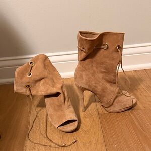 Steven Madden Tan Suede Women's High Heel Boots